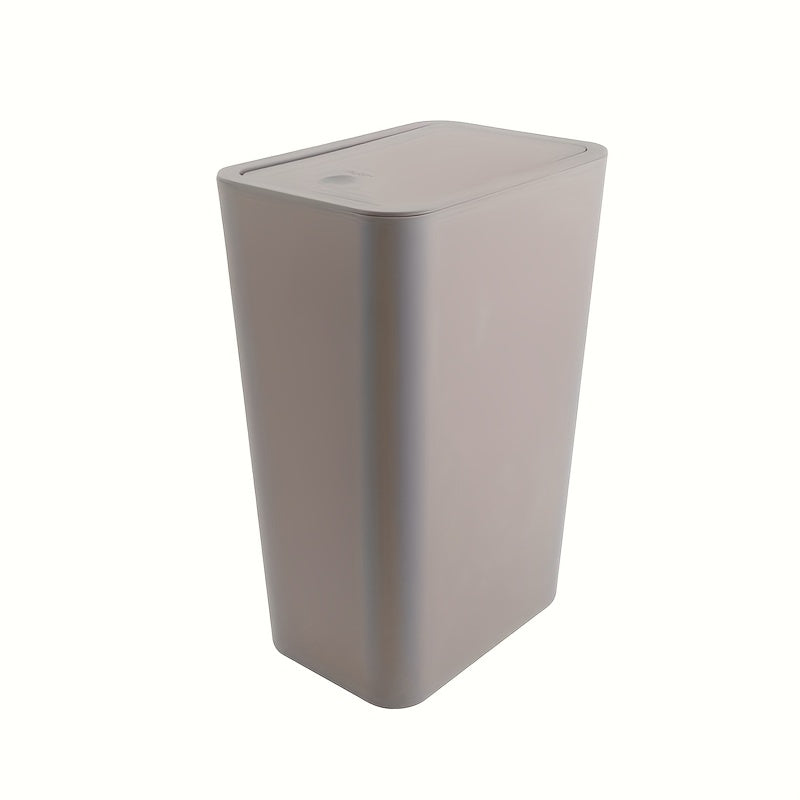 Rectangular Pop-Up Lid Trash Can, Easy Clean, 99% Compatibility with RVs, Ideal for Bathroom, Bedroom, Living Room, Office - Internal Function, Black\u002FWhite\u002FGray Options